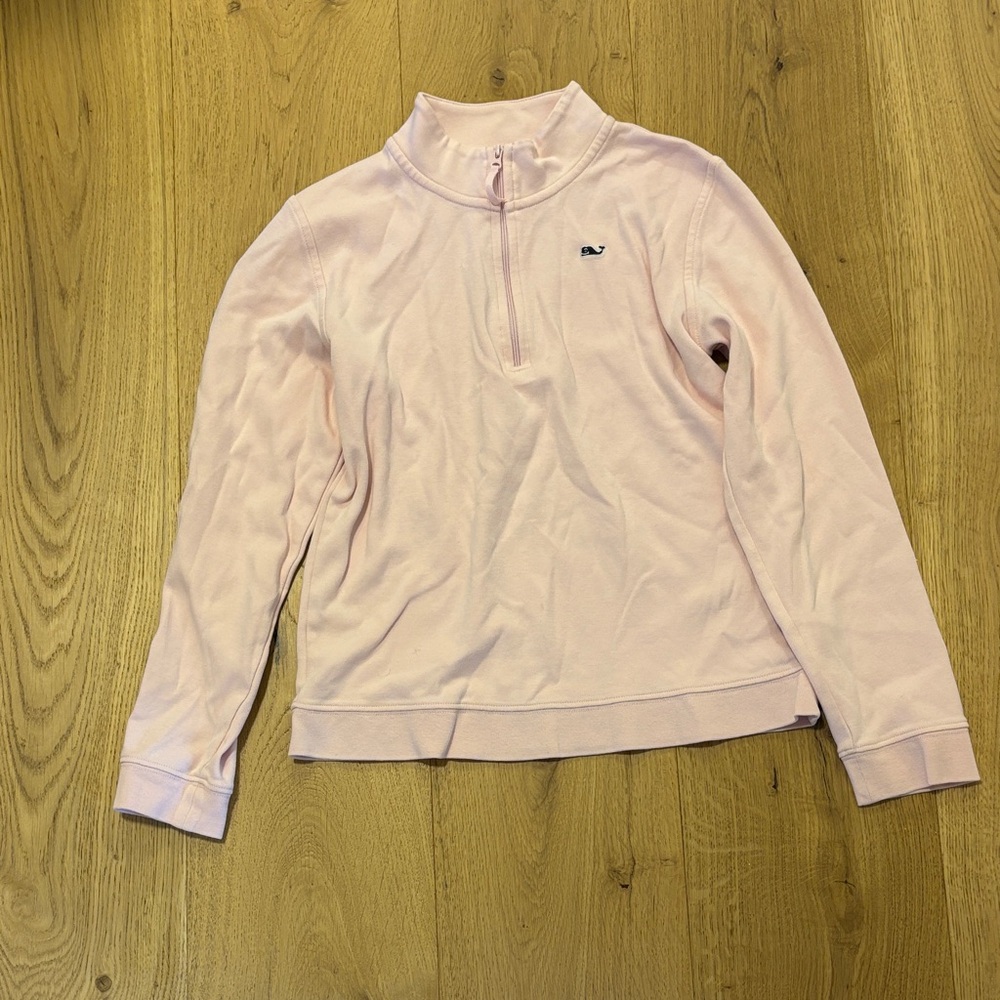 Vineyard Vines Light Pink Half-Zip Sweater